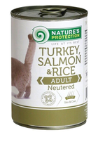 Влажный корм Nature's Protection Neutered Turkey, Salmon&Rice