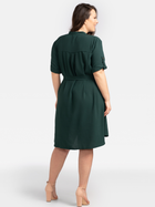 Плаття міді жіноче Karko SA712 42-44 Темно-зелене (5903676024972) - зображення 2