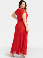 Sukienka trapezowa damska wieczorowa Karko SA702 56 Czerwona (5903676040729) - obraz 2