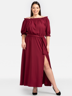 Плаття довге жіноче Karko SA655 50-52 Бордове (5903676027867) - зображення 1
