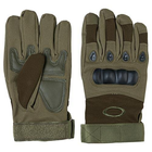 Тактичні рукавички довгі пальці Pro, розмір XL, олива - изображение 2