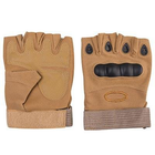 Тактичні рукавички короткі, розмір Pro L, бежевий. - изображение 3