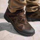 Тактичні кросівки літні Stimul Штурм коричневі шкіряні сітка 41 - зображення 9