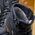 Берцы демисезонные тактические ботинки PAV 505 Harlan черные кожаные с мембраной Winterfrost 44 - изображение 8