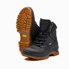 Берцы демисезонные тактические ботинки PAV 505 Harlan черные кожаные с мембраной Winterfrost 45 - изображение 5