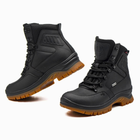 Берцы демисезонные тактические ботинки PAV 505 Harlan черные кожаные с мембраной Winterfrost 45 - изображение 6