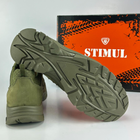 Тактические кроссовки летние Stimul Хамелеон хаки олива кожаные сетка 40 - изображение 9