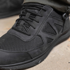Тактичні кросівки літні Stimul Ягуар чорні шкіряні сітка 42 - зображення 7
