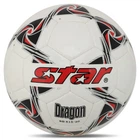 Мяч футбольный №5 PU ламин. STAR DRAGON (№5, 5 сл., сшитый вручную, белый-красный) (SB515_белый-черный-красный)