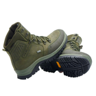 Берцы демисезонные тактические ботинки PAV 505 Harlan хаки олива кожаные с мембраной Winterfrost 46 - изображение 6
