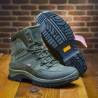 Берцы демисезонные тактические ботинки PAV 505 Harlan хаки олива кожаные с мембраной Winterfrost 46 - изображение 8