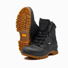 Берці демісезонні тактичні черевики PAV 505 Harlan чорні шкіряні з мембраною Winterfrost 46 - зображення 5