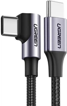 Кабель кутовий Ugreen US255 Type-C - Type-C 2 метри чорний