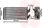 Радиатор печки Van Wezel 17006186 0007685154, 7647938, 7685154