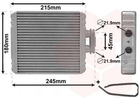 Радіатор грубки Van Wezel 76016700 Audi A1; Skoda Rapid, Fabia; Seat Ibiza, Toledo; Volkswagen Polo 6C0819031