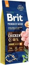 Сухой корм Brit Premium Junior M для щенков и молодых собак средних пород со вкусом курицы