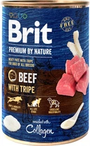 Влажный корм для собак Brit Premium Говядина с требухой