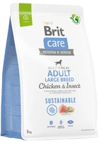 Корм для собак великих порід Brit Care Dog Sustainable Adult Large Breed з куркою та комахами