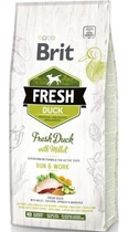 Сухий корм Brit Fresh Active Run&Work для активних дорослих собак з качкою і пшоном