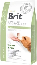 Сухой корм для взрослых собак Brit VetDiets при сахарном диабете с идейкой и горохом