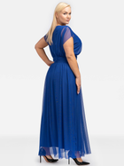 Sukienka trapezowa damska wieczorowa Karko SB122 46 Niebieska (5903676061403) - obraz 3