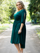 Сукня міді літня жіноча Karko SB169 42/44 Зелена (5903676069874) - зображення 4