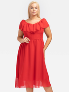 Сукня вечірня міді літня жіноча Karko SB245 48 Рожева (5903676082972) - зображення 1