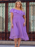 Сукня вечірня міді літня жіноча Karko SB248 54 Фіолетова (5903676082903) - зображення 4