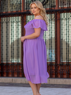 Сукня вечірня міді літня жіноча Karko SB248 54 Фіолетова (5903676082903) - зображення 6