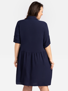 Сукня-сорочка міді літня жіноча Karko SB528 50/52 Темно-синя (5903676114055) - зображення 2