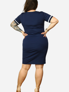 Плаття-футболка міді літнє жіноче Karko SB832 42-44 Темно-синє (5903676156703) - зображення 4