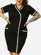 Плаття-футболка міді літнє жіноче Karko SB833 42-44 Чорне (5903676156659) - зображення 1