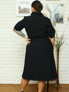 Сукня-сорочка міді літня жіноча Karko SB636 42/44 Чорна (5903676126119) - зображення 5