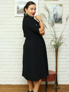 Сукня-сорочка міді літня жіноча Karko SB636 42/44 Чорна (5903676126119) - зображення 6