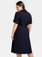 Сукня-сорочка міді літня жіноча Karko SB637 46/48 Темно-синя (5903676126171) - зображення 2