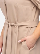 Сукня-сорочка міді літня жіноча Karko SB638 50/52 Темно-бежева (5903676126232) - зображення 7