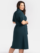 Сукня-сорочка міді літня жіноча Karko SB639 54/56 Зелена (5903676126096) - зображення 2