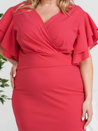 Sukienka ołówkowa damska Karko SB913 42-44 Czerwona (5903676160403) - obraz 10