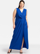 Плаття на запах довге літнє жіноче Karko SB919 56 Синє (5903676180494) - зображення 1