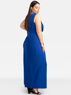 Плаття на запах довге літнє жіноче Karko SB919 56 Синє (5903676180494) - зображення 4