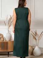Плаття на запах довге літнє жіноче Karko SB921 52 Зелене (5903676180715) - зображення 8