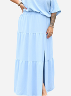 Спідниця довга літня жіноча Karko P445 54-56 Синя (5903676172611) - зображення 1