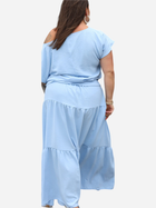 Спідниця довга літня жіноча Karko P445 54-56 Синя (5903676172611) - зображення 5
