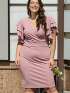 Sukienka ołówkowa damska Karko SC067 46-48 Różowa (5903676180340) - obraz 6