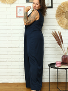 Плаття на запах довге літнє жіноче Karko SC108 52 Темно-синє (5903676192596) - зображення 7