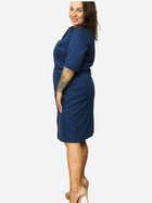 Плаття-сорочка міді літнє жіноче Karko SC109 54-56 Темно-синє (5903676192510) - зображення 4
