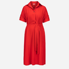 Плаття-сорочка міді літнє жіноче Karko SC113 46-48 Червоне (5903676192978) - зображення 4