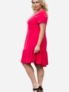 Плаття міді літнє жіноче Karko SB142 38-40 Рожеве (5903676063377) - зображення 5