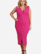 Плаття міді літнє жіноче Karko SB876 54-56 Рожеве (5903676154280) - зображення 1