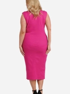 Плаття міді літнє жіноче Karko SB876 54-56 Рожеве (5903676154280) - зображення 2